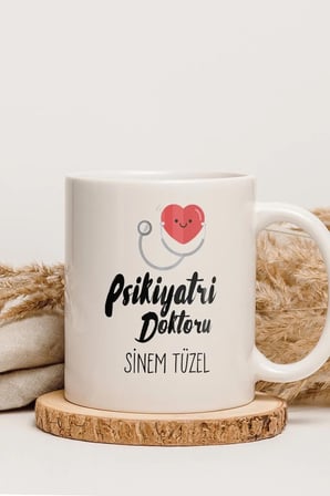 Alya Gift Shop Kişiye Özel Psikiyatri Doktoru Kupa Bardak
