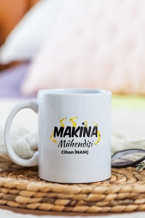 Alya Gift Shop Kişiye Özel Makina Mühendisi Kupa Bardak