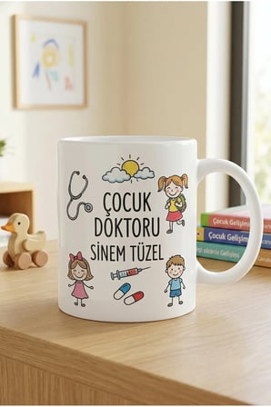 Alya Gift Shop Kişiye Özel Çocuk Doktoru Kupa Bardak
