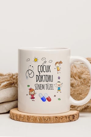 Alya Gift Shop Kişiye Özel Çocuk Doktoru Kupa Bardak