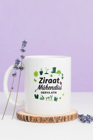 Alya Gift Shop Kişiye Özel Ziraat Mühendisi Kupa Bardak