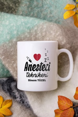 Alya Gift Shop Kişiye Özel Anestezi Teknikeri Kupa Bardak