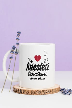 Alya Gift Shop Kişiye Özel Anestezi Teknikeri Kupa Bardak