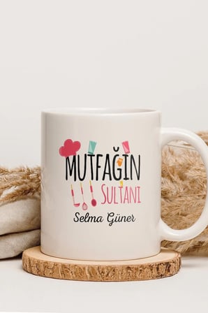 Alya Gift Shop Kişiye Özel Mutfağın Sultanı Kupa Bardak