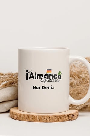 Alya Gift Shop Kişiye Özel Almanca Öğretmeni Kupa Bardak