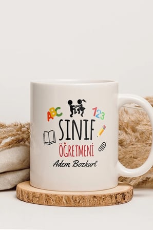 Alya Gift Shop Kişiye Özel Sınıf Öğretmeni Kupa Bardak