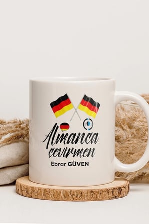 Alya Gift Shop Kişiye Özel Almanca Çevirmen Kupa Bardak