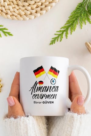Alya Gift Shop Kişiye Özel Almanca Çevirmen Kupa Bardak