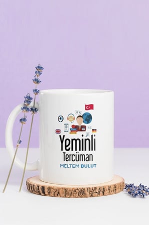 Alya Gift Shop Kişiye Özel Yeminli Tercüman Kupa Bardak