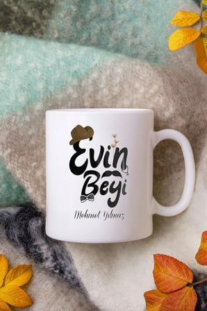 Alya Gift Shop Kişiye Özel Evin Beyi Kupa Bardak