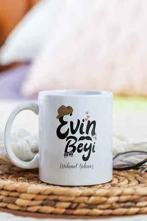 Alya Gift Shop Kişiye Özel Evin Beyi Kupa Bardak
