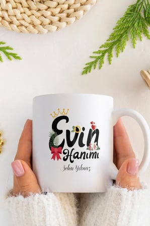 Alya Gift Shop Kişiye Özel Evin Hanımı Kupa Bardak