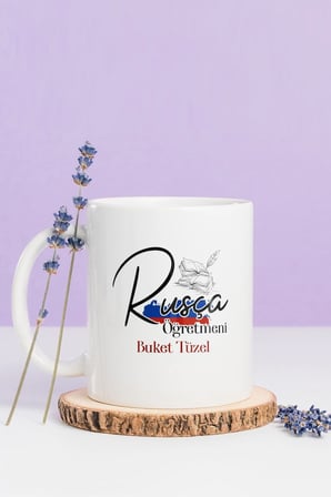Alya Gift Shop Kişiye Özel Rusça Öğretmeni Kupa Bardak