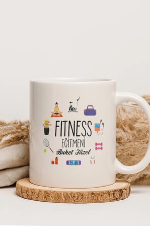 Alya Gift Shop Kişiye Özel Fitness Eğitmeni Kupa Bardak