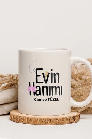 Alya Gift Shop Kişiye Özel Evin Hanımı Kupa Bardak