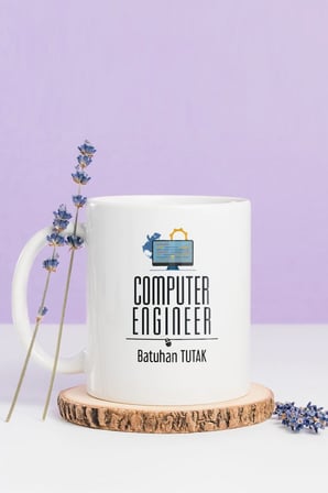 Alya Gift Shop Kişiye Özel Computer Engineer Kupa Bardak