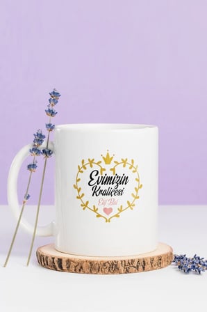 Alya Gift Shop Kişiye Özel Evimizin Kraliçesi Kupa Bardak