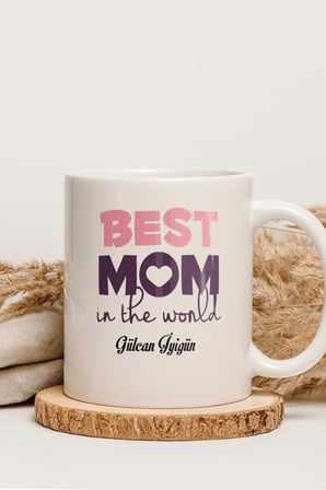 Alya Gift Shop Kişiye Özel Best Mom Kupa Bardak