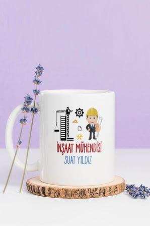 Alya Gift Shop Kişiye Özel İnşaat Memuru Kupa Bardak