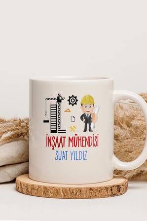 Alya Gift Shop Kişiye Özel İnşaat Memuru Kupa Bardak