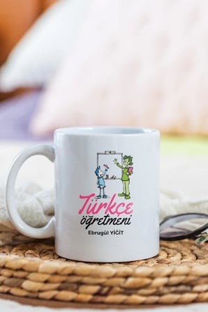 Alya Gift Shop Kişiye Özel Türkçe Öğretmeni Kupa Bardak