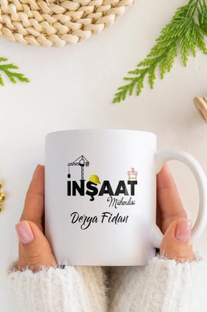 Alya Gift Shop Kişiye Özel İnşaat Mühendisi Kupa Bardak