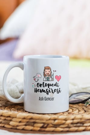 Alya Gift Shop Kişiye Özel Ortopedi Hemşiresi Kupa Bardak