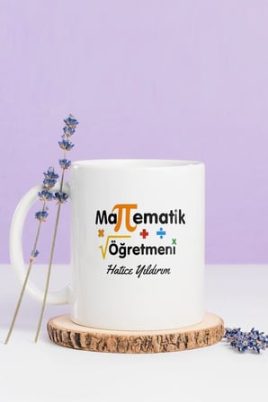 Alya Gift Shop Kişiye Özel Matematik Öğretmeni Kupa Bardak