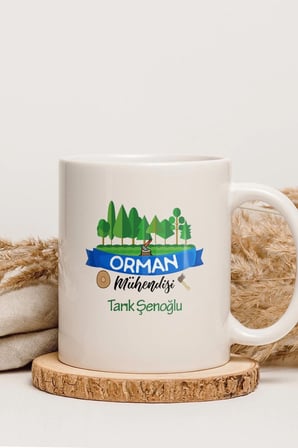 Alya Gift Shop Kişiye Özel Orman Mühendisliği Kupa Bardak