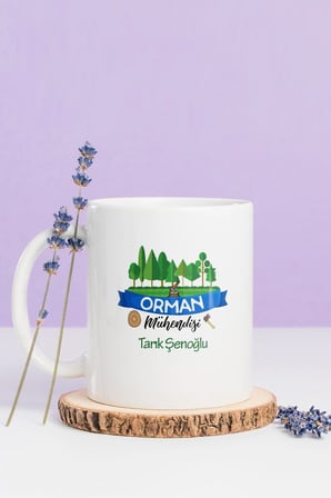 Alya Gift Shop Kişiye Özel Orman Mühendisliği Kupa Bardak