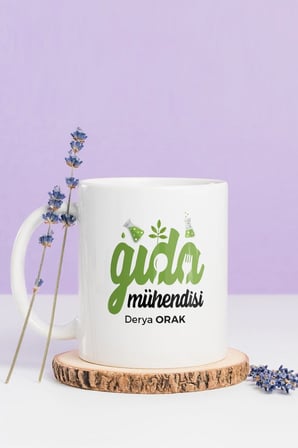 Alya Gift Shop Kişiye Özel Gıda Mühendisi Kupa Bardak