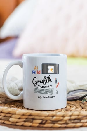 Alya Gift Shop Kişiye Özel Grafik Tasarımcı Kupa Bardak