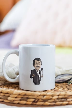 Alya Gift Shop Kişiye Özel Müslüm Gürses Figürlü Kupa Bardak