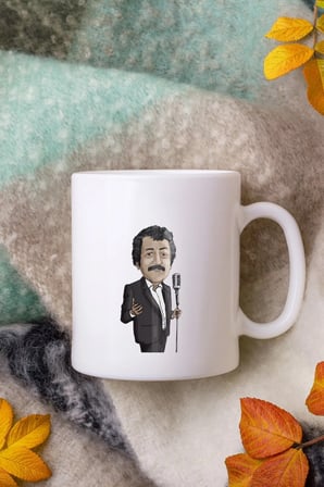 Alya Gift Shop Kişiye Özel Müslüm Gürses Figürlü Kupa Bardak