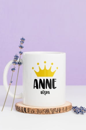 Alya Gift Shop Kişiye Özel Anne Kupa Bardak