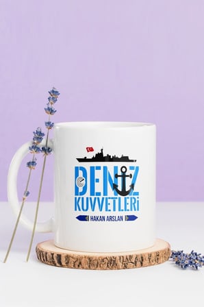 Alya Gift Shop Kişiye Özel Deniz Kuvvetleri Kupa Bardak