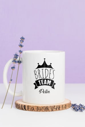 Alya Gift Shop Kişiye Özel Bride's Team Kupa Bardak