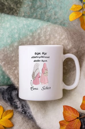 Alya Gift Shop Kişiye Özel Bize Bizi Allah'a Götürecek Dostlar Lazım Kupa Bardak
