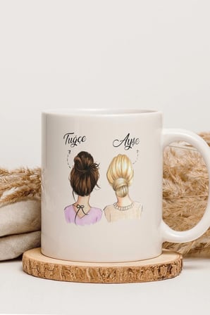 Alya Gift Shop Kişiye Özel Figürlü Kupa Bardak
