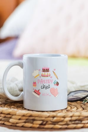 Alya Gift Shop Kişiye Özel Pastry Chef Kupa Bardak
