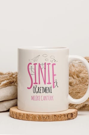 Alya Gift Shop Kişiye Özel Sınıf Öğretmeni Kupa Bardak