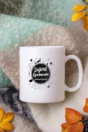 Alya Gift Shop Kişiye Özel Değerli Öğretmenim Kupa Bardak