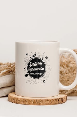 Alya Gift Shop Kişiye Özel Değerli Öğretmenim Kupa Bardak