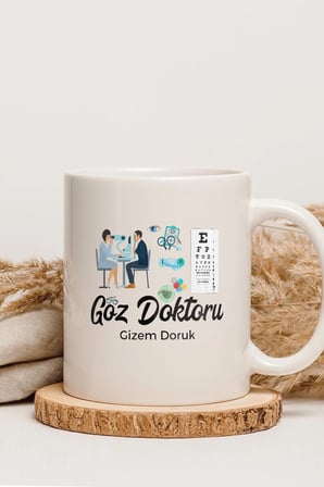 Alya Gift Shop Kişiye Özel Göz Doktoru Kupa Bardak