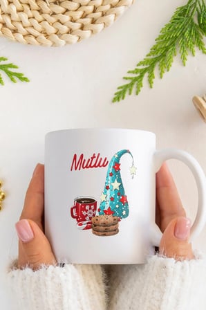 Alya Gift Shop Kişiye Özel Mutlu Yıllar Kupa Bardak