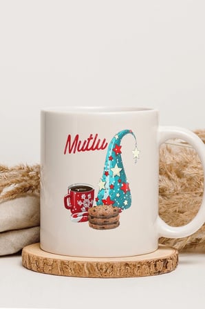 Alya Gift Shop Kişiye Özel Mutlu Yıllar Kupa Bardak