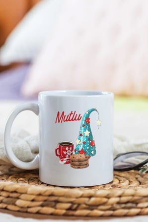 Alya Gift Shop Kişiye Özel Mutlu Yıllar Kupa Bardak