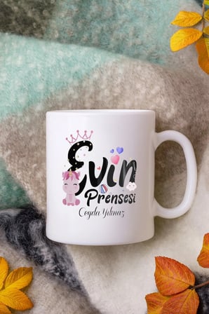Alya Gift Shop Kişiye Özel Evin Prensesi Kupa Bardak