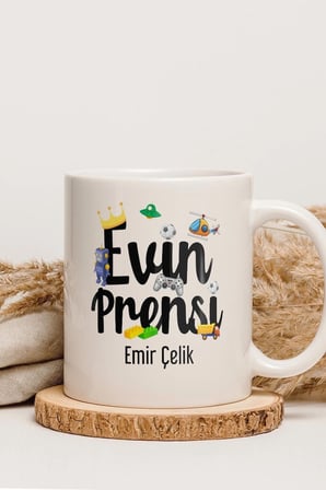 Alya Gift Shop Kişiye Özel Evin Prensi Kupa Bardak