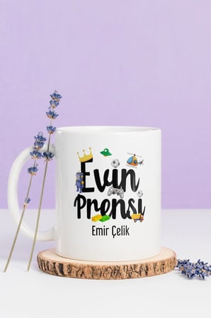 Alya Gift Shop Kişiye Özel Evin Prensi Kupa Bardak
